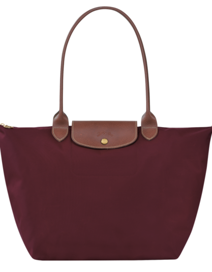 Longchamp Le Pliage Original L Tote Bag – Burgundy vip time amman jordan